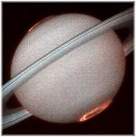 Aurores polaires sur Saturne le 7 janvier 1998